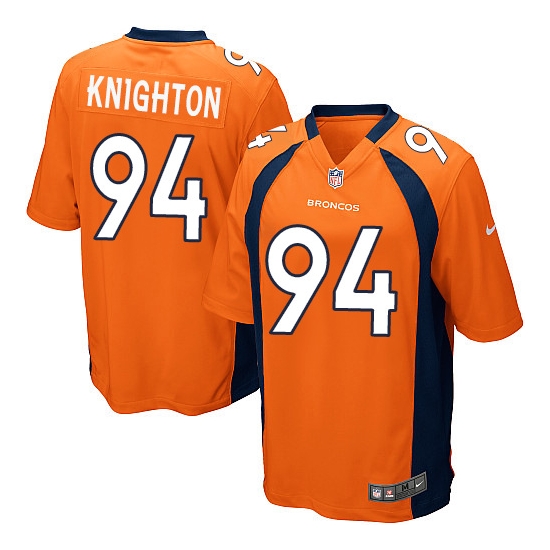 Nike Terrance Knighton Denver Broncos Game Team Color Jersey - Orange