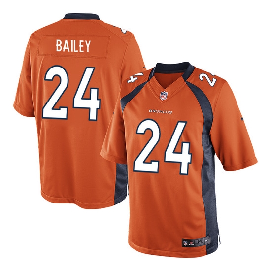 Nike Champ Bailey Denver Broncos Limited Team Color Jersey - Orange