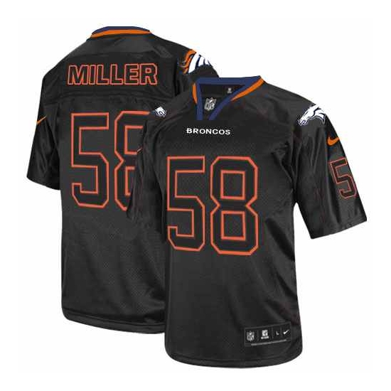 Nike Von Miller Denver Broncos Youth Elite Jersey - Lights Out Black