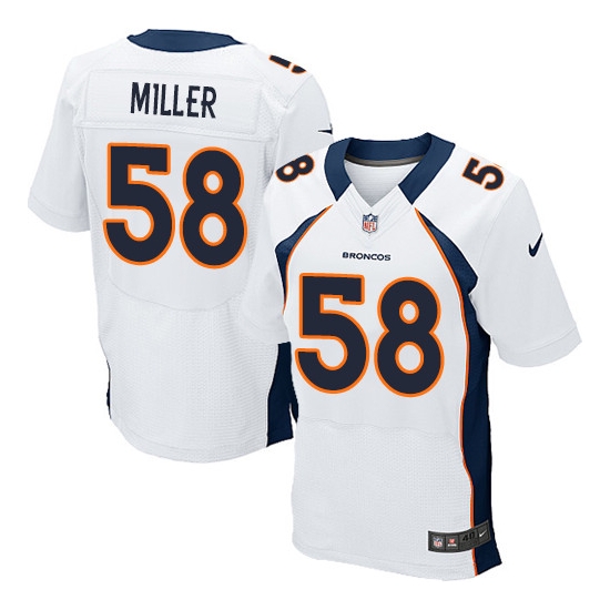 Nike Von Miller Denver Broncos Elite Jersey - White