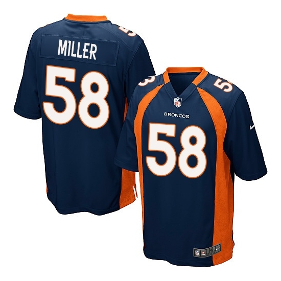 Nike Von Miller Denver Broncos Game Alternate Jersey - Navy Blue