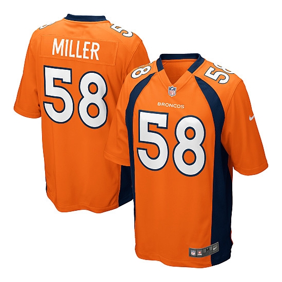 Nike Von Miller Denver Broncos Youth Elite Team Color Jersey - Orange