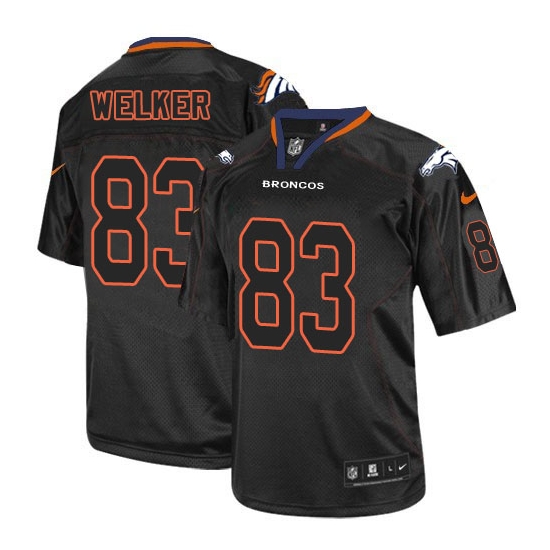 Nike Wes Welker Denver Broncos Limited Jersey - Lights Out Black
