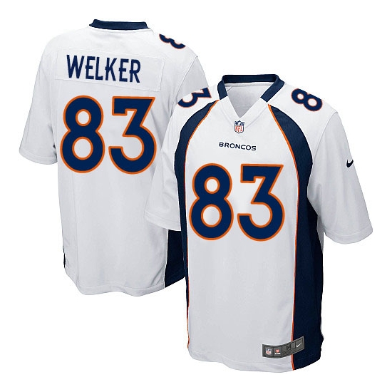 Nike Wes Welker Denver Broncos Game Jersey - White