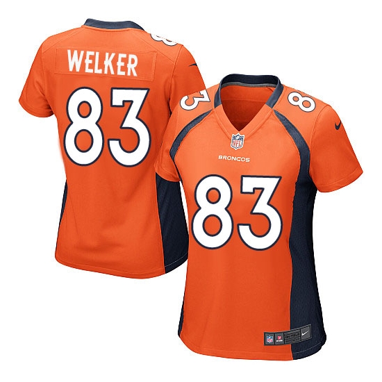 Nike Wes Welker Denver Broncos Women's Elite Team Color Jersey - Orange