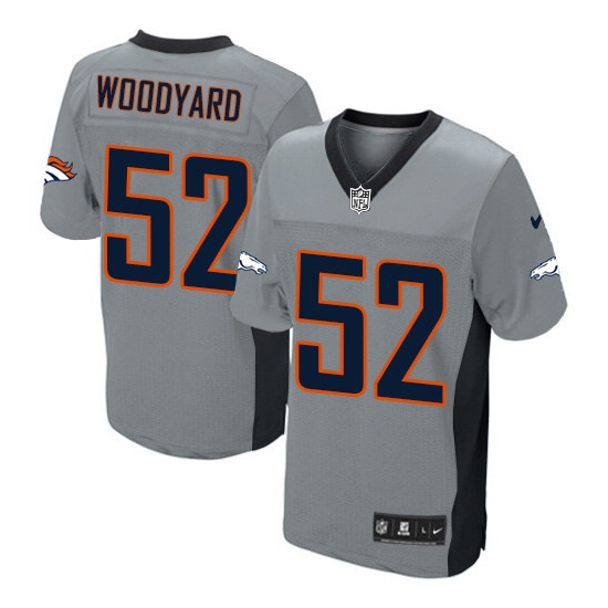 Nike Wesley Woodyard Denver Broncos Elite Jersey - Grey Shadow
