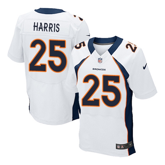 Nike Chris Harris Denver Broncos Elite Jersey - White