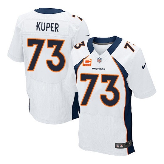Nike Chris Kuper Denver Broncos Elite C Patch Jersey - White