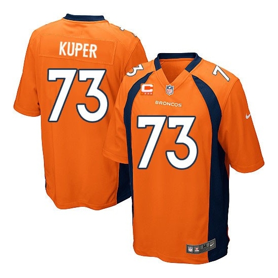 Nike Chris Kuper Denver Broncos Youth Elite Team Color C Patch Jersey - Orange