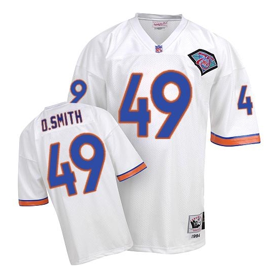 Mitchell and Ness Dennis Smith Denver Broncos Authentic Throwback Jersey - White