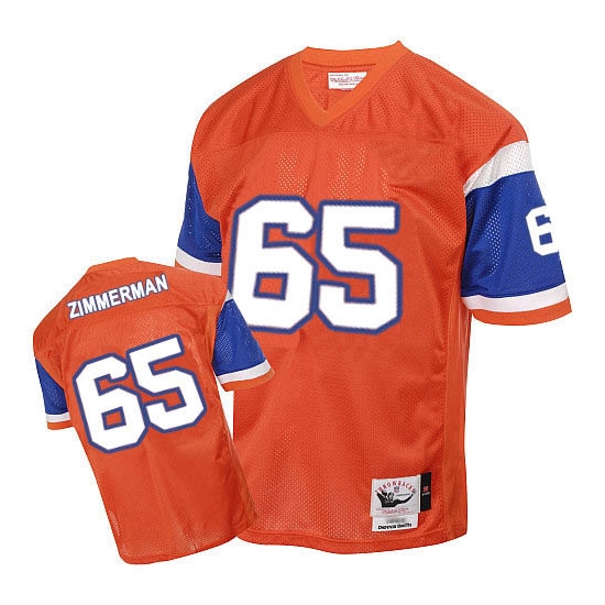 Mitchell and Ness Gary Zimmerman Denver Broncos Authentic Throwback Jersey - Orange