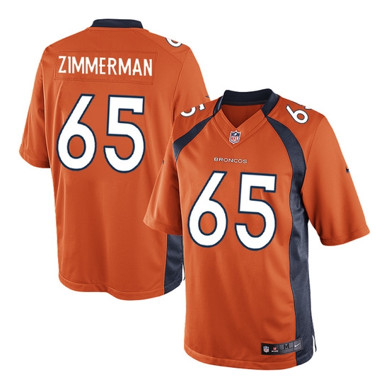 Nike Gary Zimmerman Denver Broncos Limited Team Color Jersey - Orange