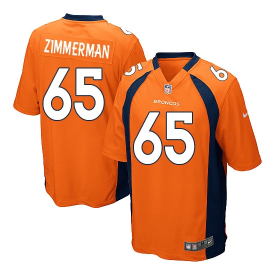 Nike Gary Zimmerman Denver Broncos Game Team Color Jersey - Orange