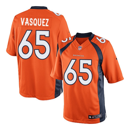 Nike Louis Vasquez Denver Broncos Limited Team Color Jersey - Orange