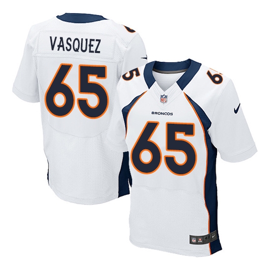 Nike Louis Vasquez Denver Broncos Elite Jersey - White