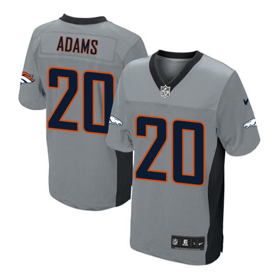 Nike Mike Adams Denver Broncos Limited Jersey - Grey Shadow