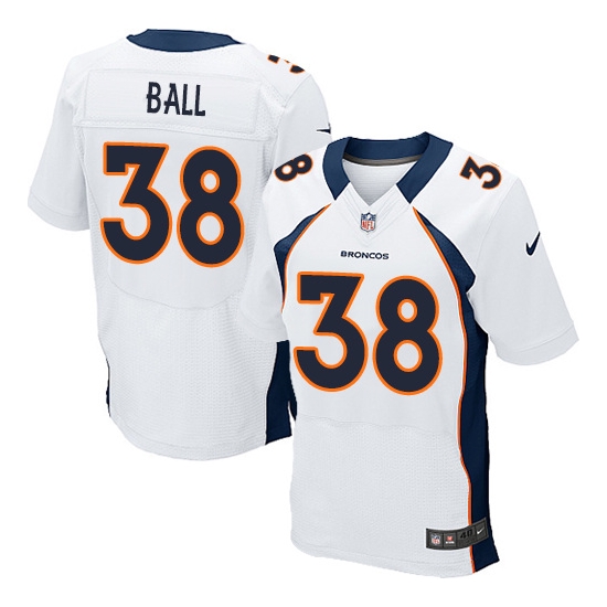 Nike Montee Ball Denver Broncos Elite Jersey - White
