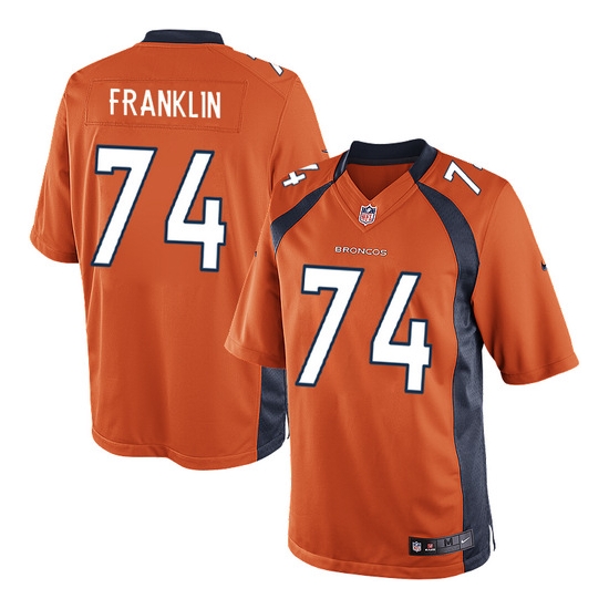 Nike Orlando Franklin Denver Broncos Limited Team Color Jersey - Orange