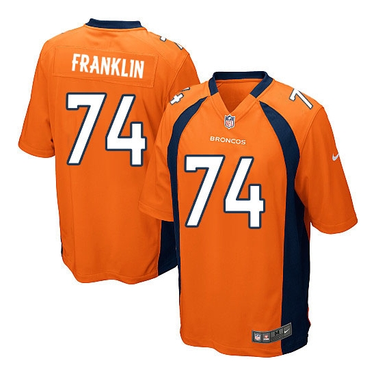 Nike Orlando Franklin Denver Broncos Youth Elite Team Color Jersey - Orange