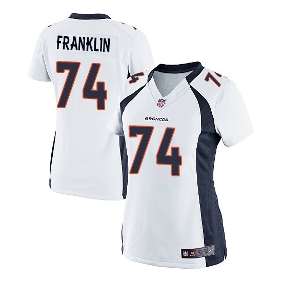 Nike Orlando Franklin Denver Broncos Women's Elite Jersey - White
