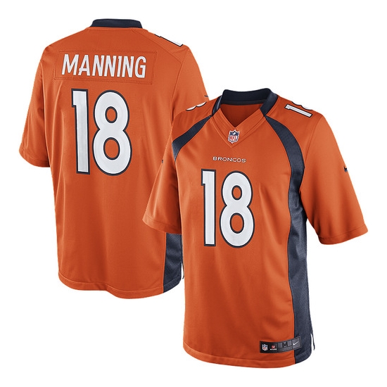 Nike Peyton Manning Denver Broncos Limited Team Color Jersey - Orange