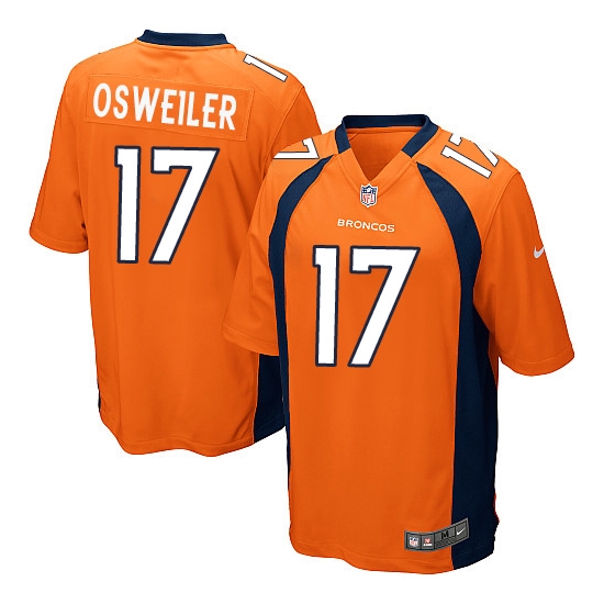 Nike Brock Osweiler Denver Broncos Game Team Color Jersey - Orange