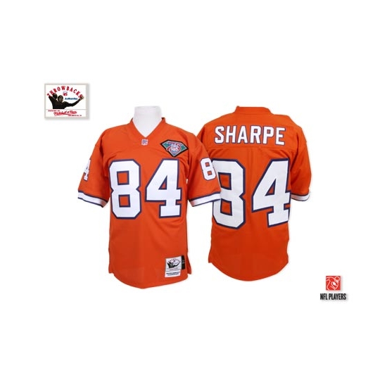 Mitchell and Ness Shannon Sharpe Denver Broncos Authentic Throwback Jersey - Orange