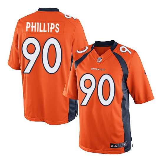 Nike Shaun Phillips Denver Broncos Limited Team Color Jersey - Orange
