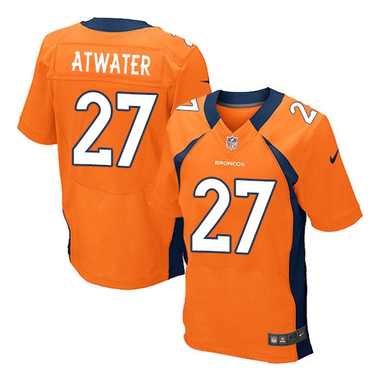 Nike Steve Atwater Denver Broncos Elite Team Color Jersey - Orange
